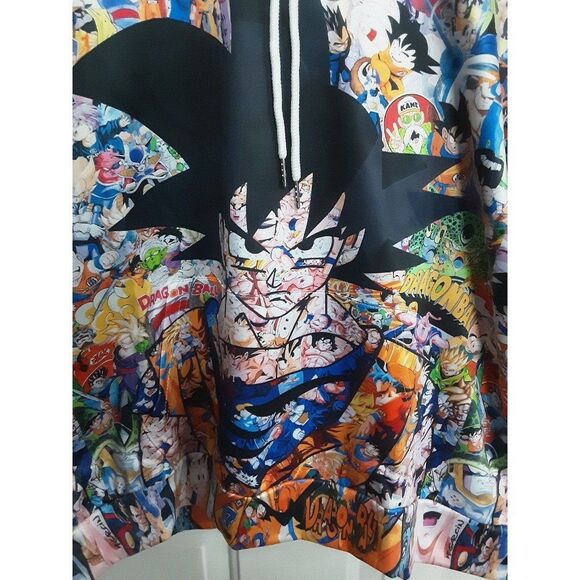 Dragon Ball Z Anime Manga Characters Full Print Hoodie - Picture 6 of 6